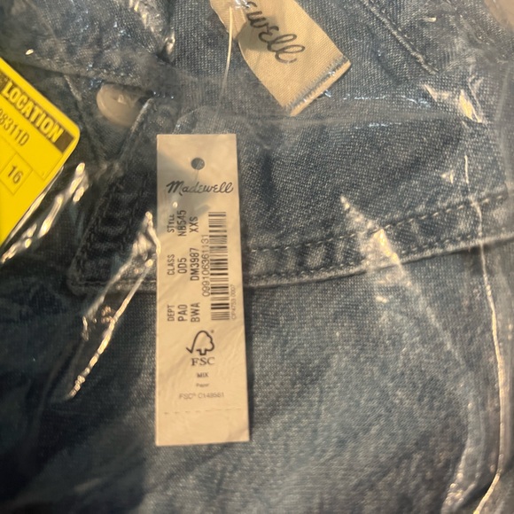 Madewell Denim Button-Up Shirt - XXS - Picture 5 of 5